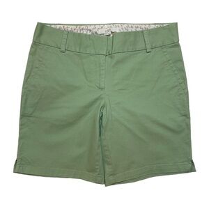 NWOT LOFT The Riviera 8 Inch Inseam Light Green Cotton Shorts - Size 2